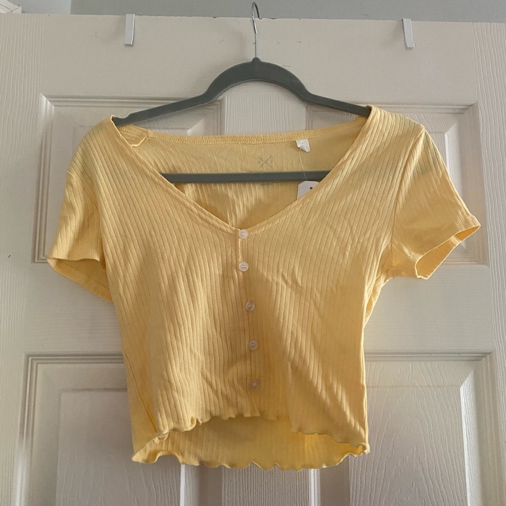 Pacsun cropped henley
